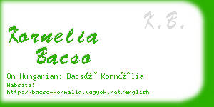 kornelia bacso business card